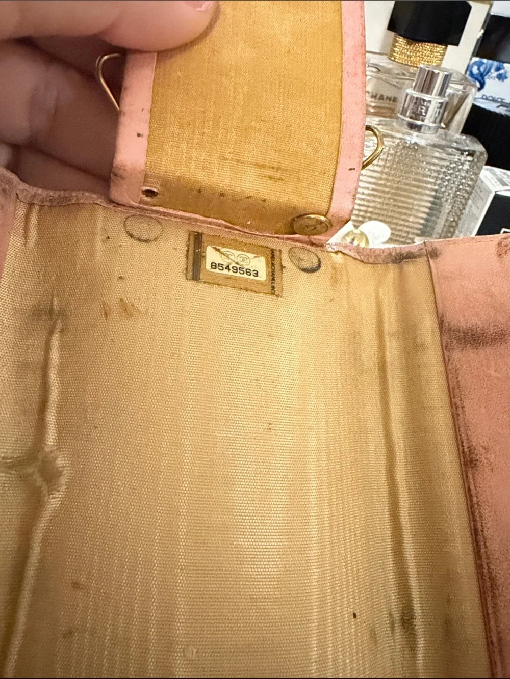 Authentic Vintage Chanel Pink Caviar Timeless CC 6-Key Holder Case